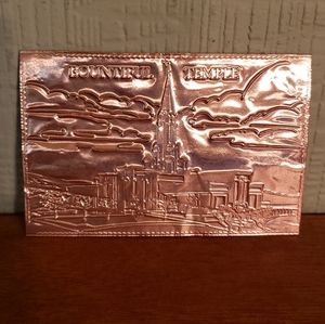 Vintage Kopper Kard Bountiful Temple Postcard